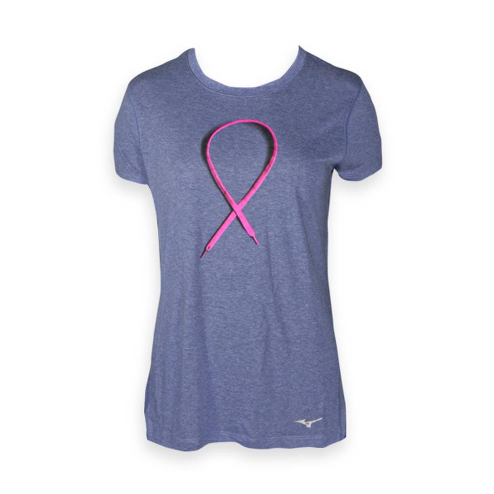 Camiseta Mizuno BCRF Inspire - Mulher - Azuis - UQRLO6359